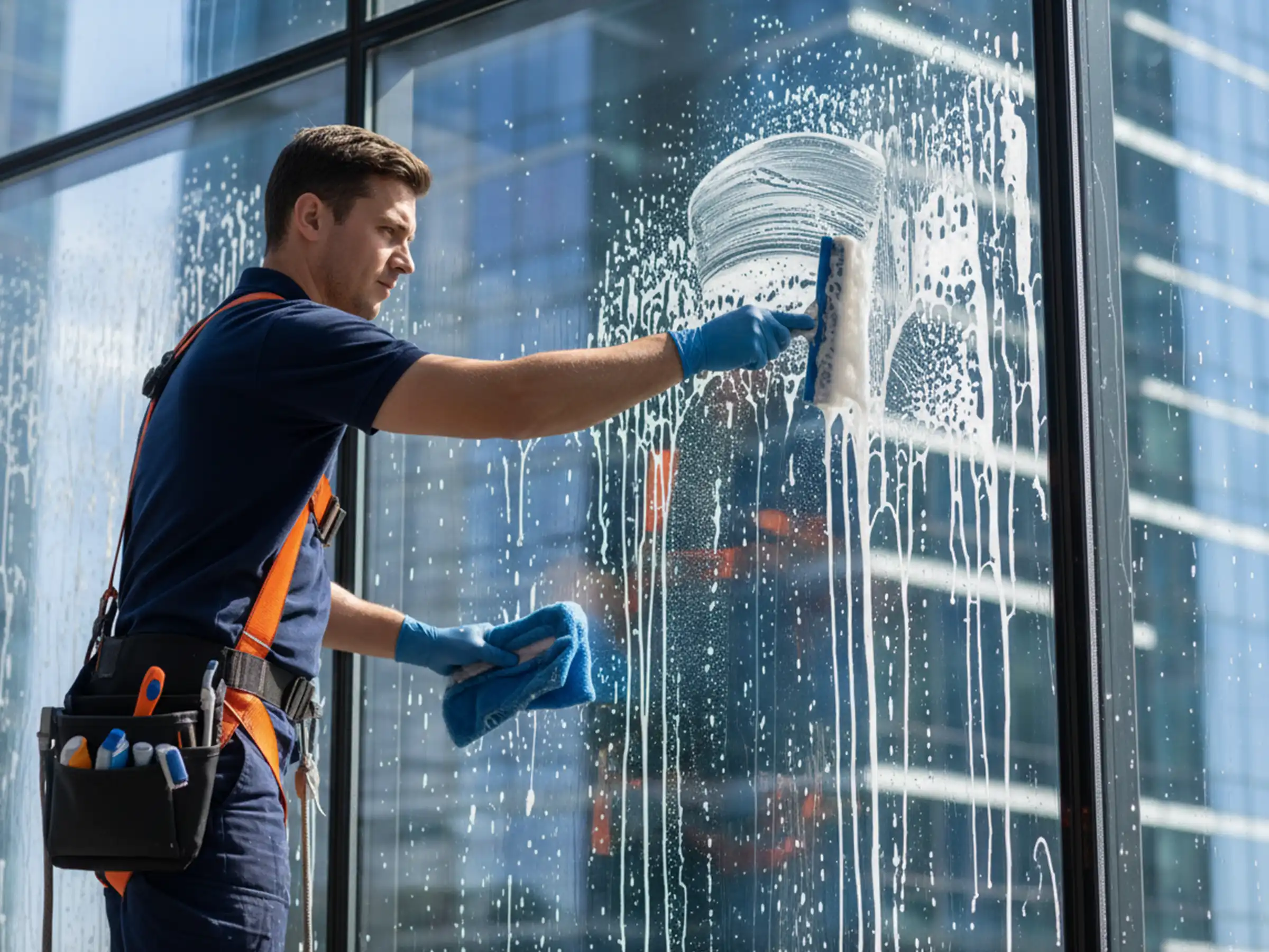 Professionelle Fensterreinigung in Münchener Bürogebäuden